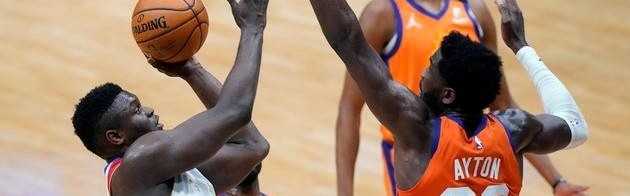  锡安28+15鹈鹕击溃开拓者  